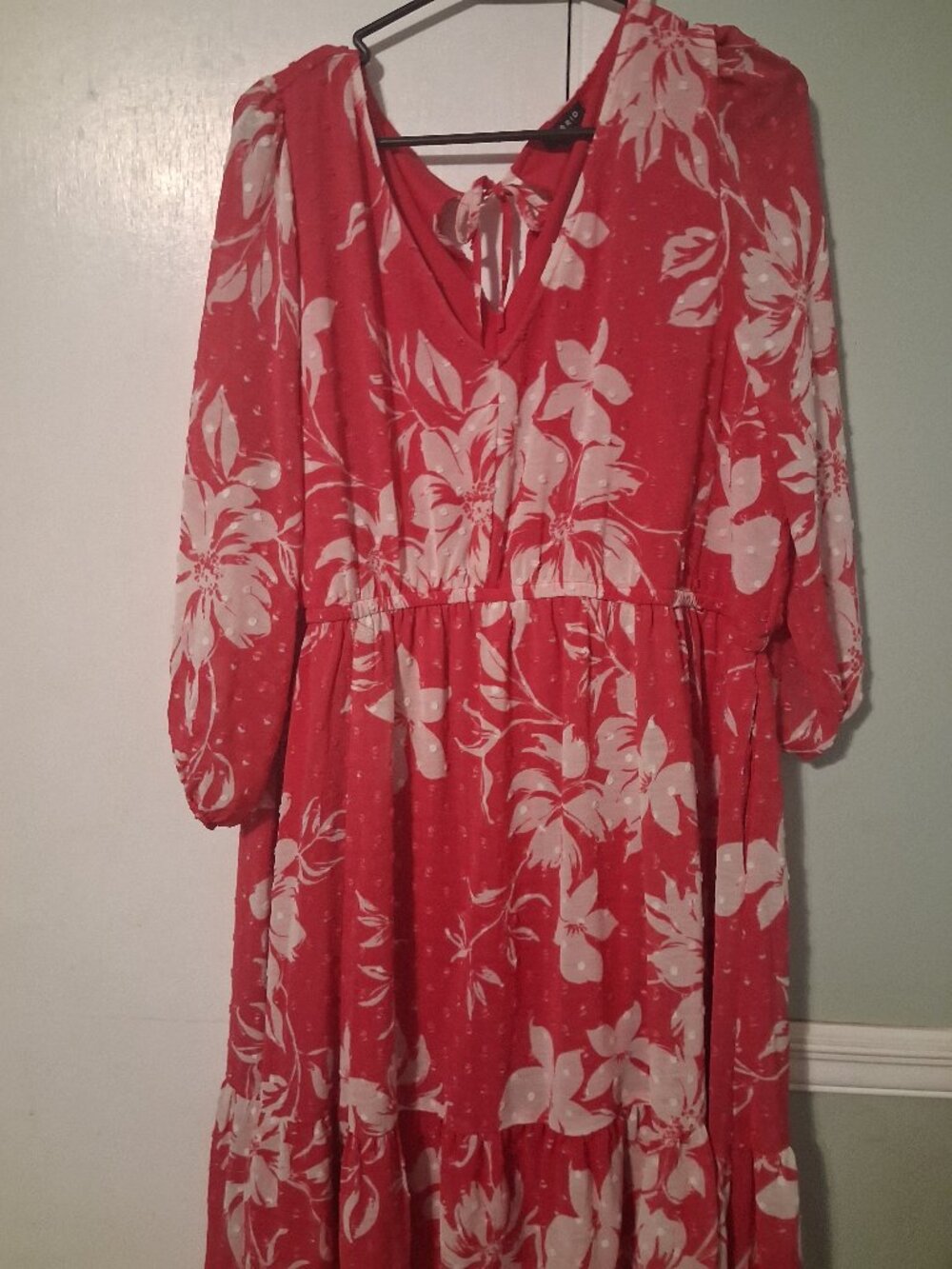 Pink flower dress